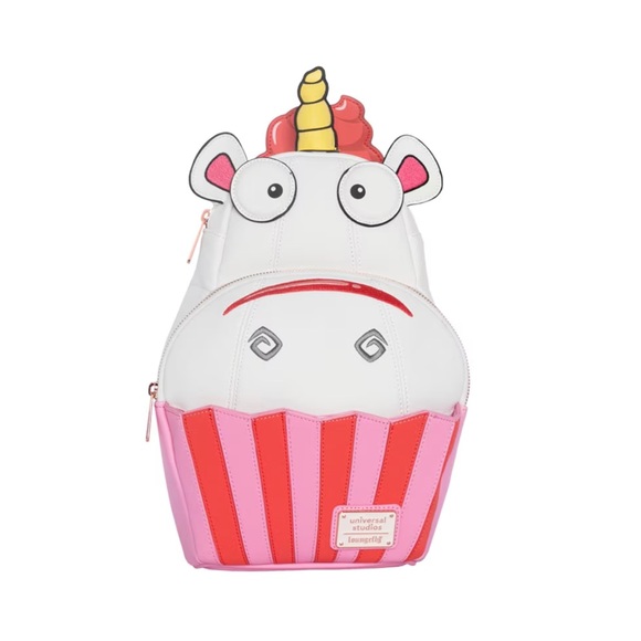 Universal Studios Loungefly – Fluffy Unicorn Cupcake Mini Backpack - Picture 3 of 4